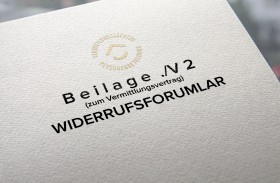 Beilage zum Vermittlungsvertrag V2 Widerrufsformular