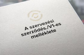 A szervezési szerződés./V1-es melléklete
