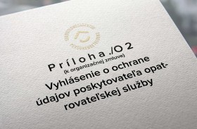 Vyhlásenie o ochrane údajov poskytovateľa opatrovateľskej služby