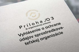 Vyhlásenie o ochrane údajov sprostredkovateľskej organizácie