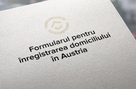 Formularul pentru înregistrarea domiciliului în Austria