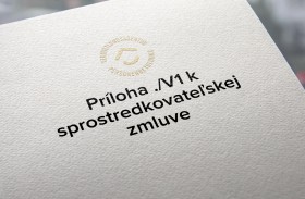 Príloha ./V1 k sprostredkovateľskej zmluve